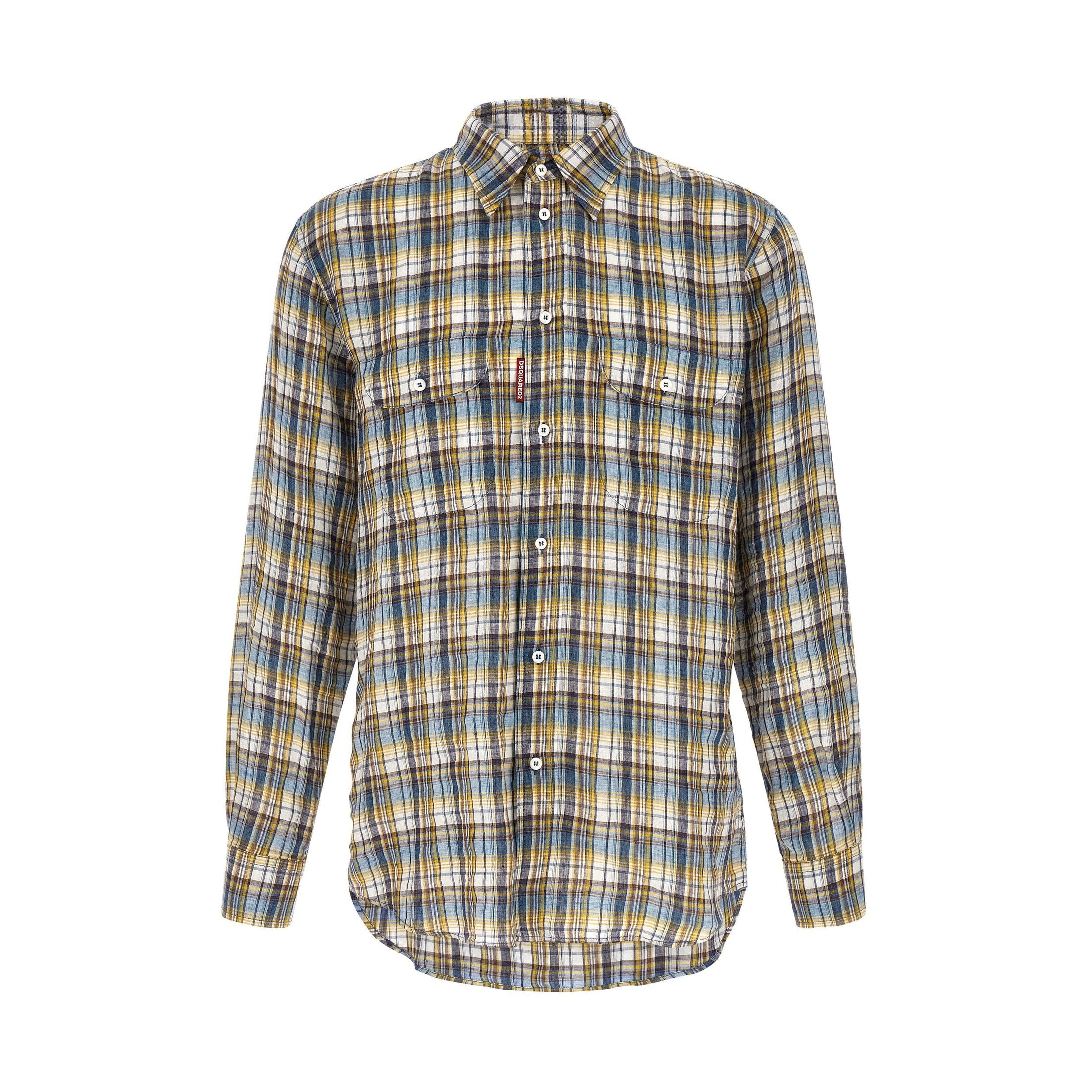 Dsquared² Multicolor Linen Blouse