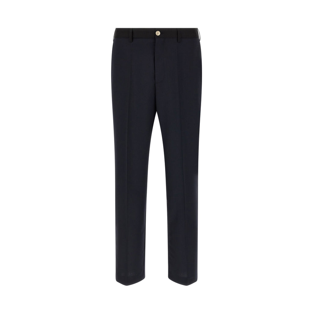 Marni Blue Virgin Wool Casual Pants