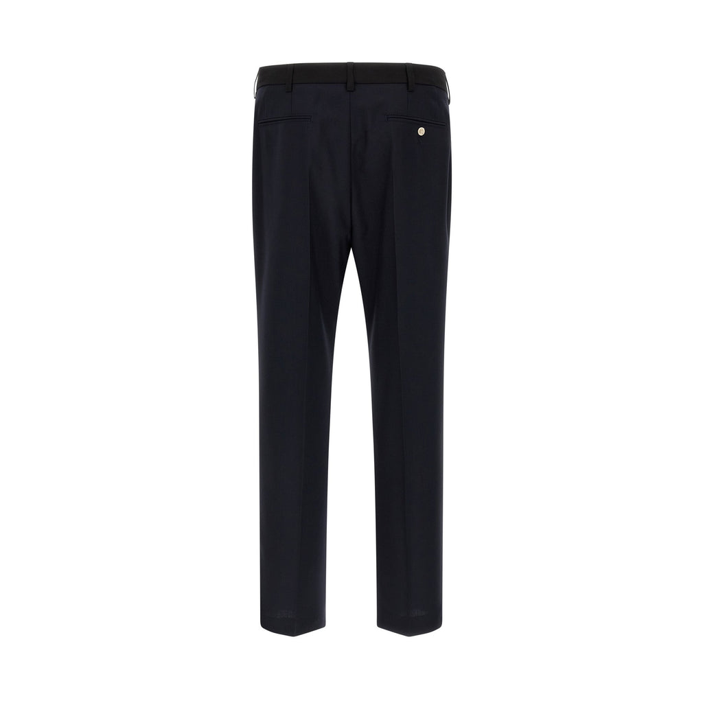 Marni Blue Virgin Wool Casual Pants
