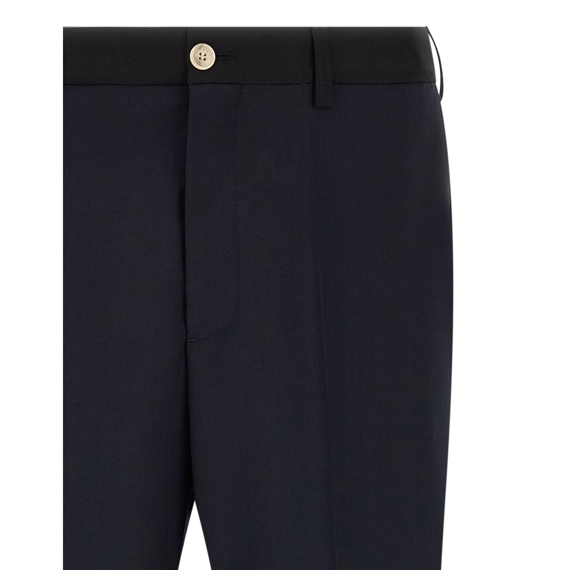 Marni Blue Virgin Wool Casual Pants