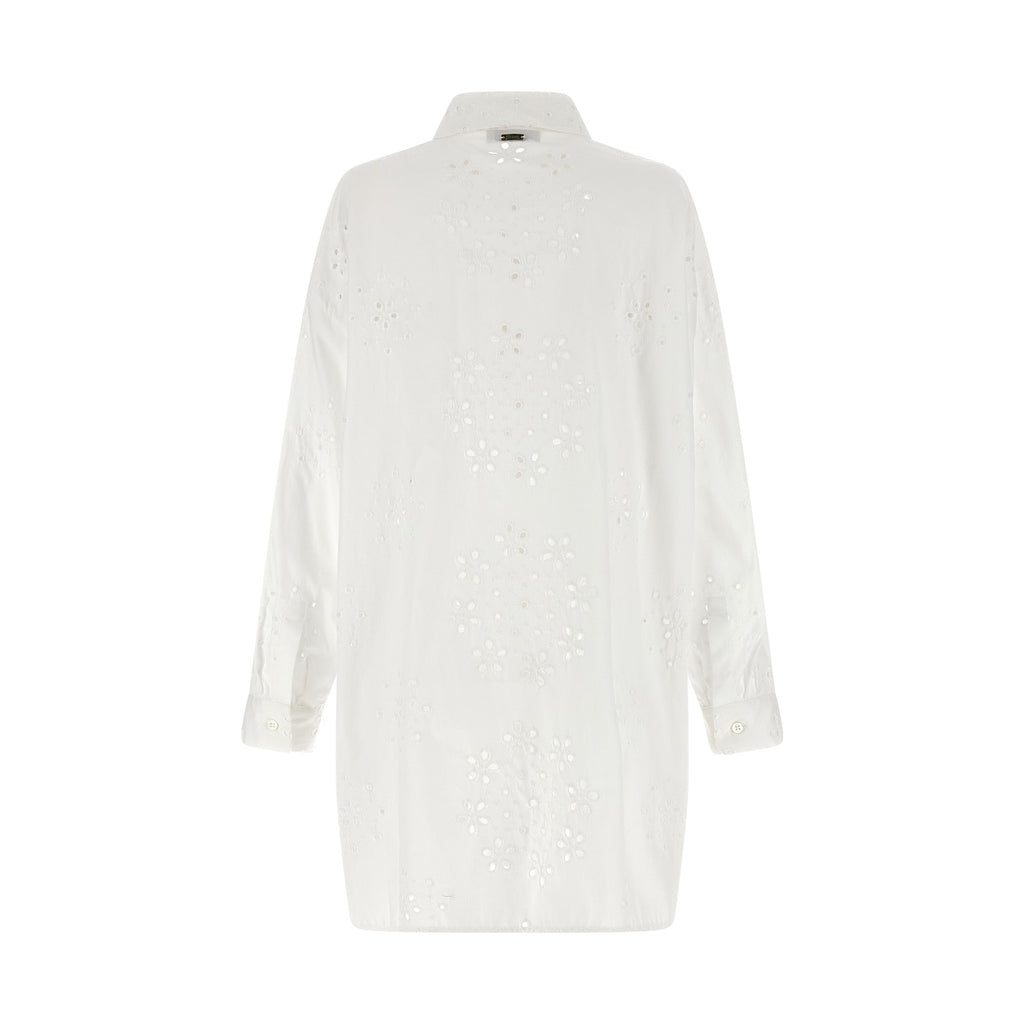 Herno White Cotton Blouse