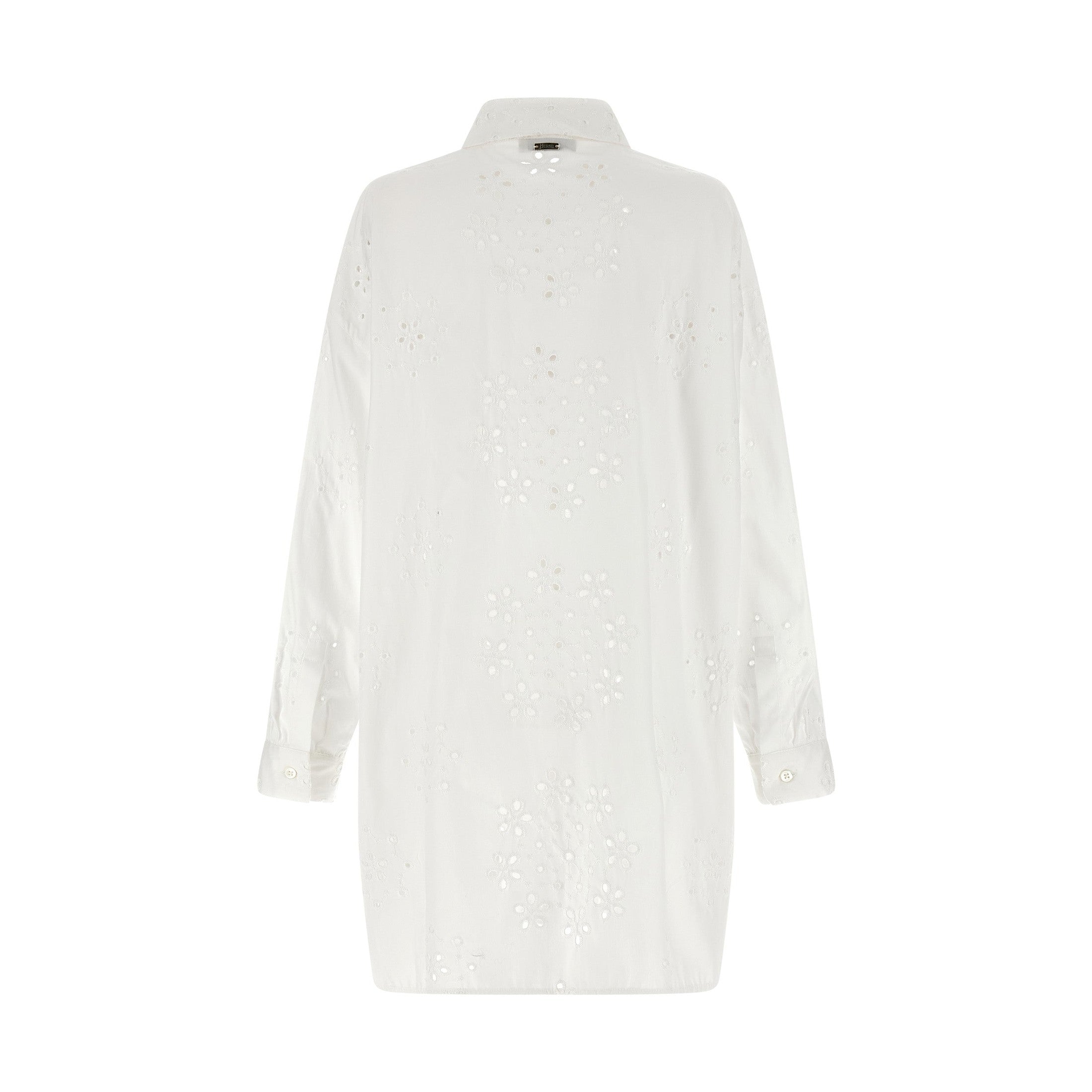 Herno White Cotton Blouse