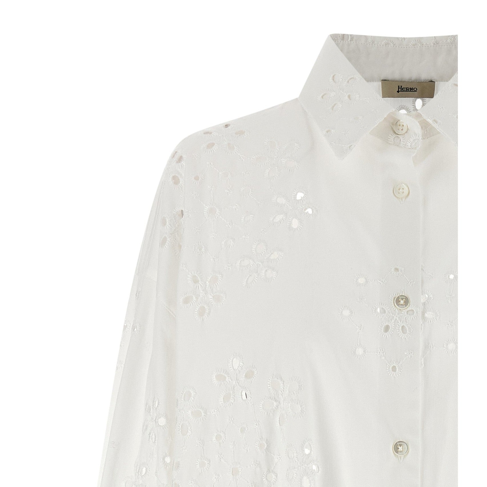 Herno White Cotton Blouse