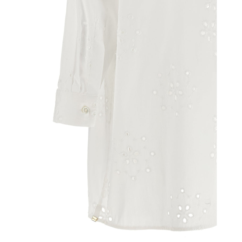 Herno White Cotton Blouse