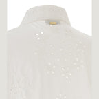 Herno White Cotton Blouse