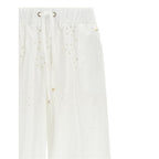 Herno White Cotton Casual Pants