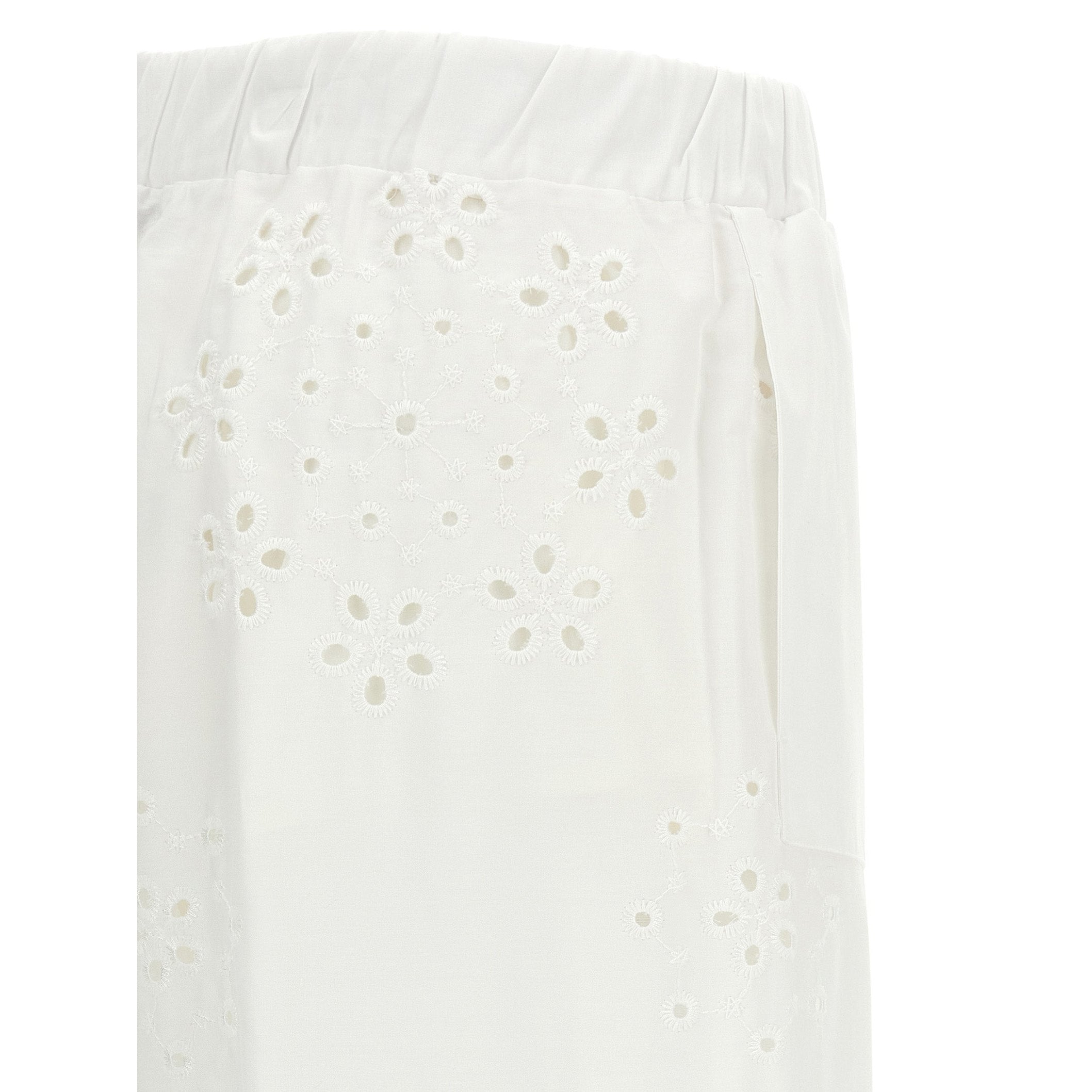 Herno White Cotton Casual Pants