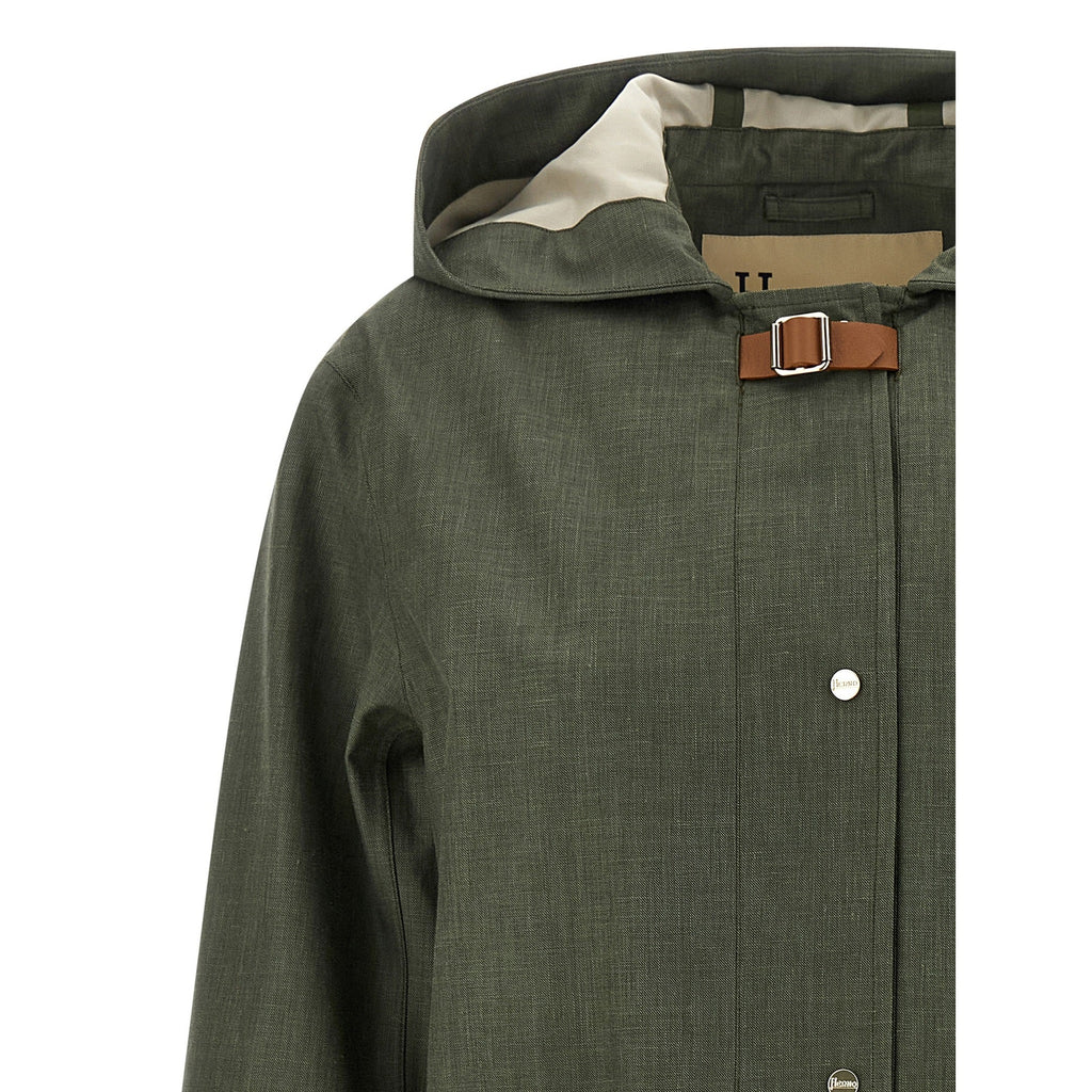 Herno Bicolor Linen Coat