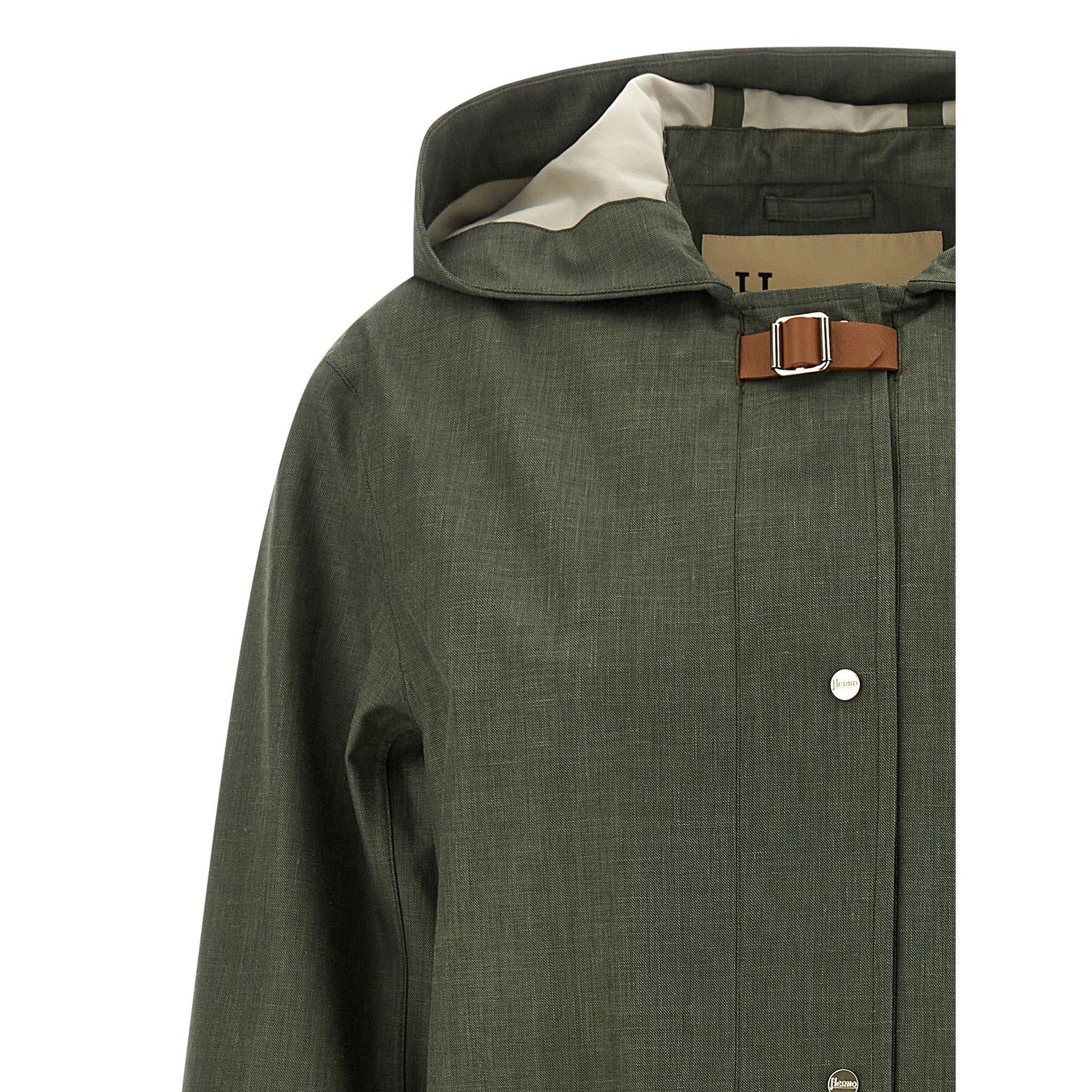 Herno Bicolor Linen Coat