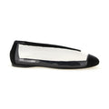 Moschino Black Pvc Ballet Flats