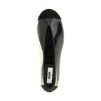 Moschino Black Pvc Ballet Flats