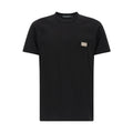 Dolce & Gabbana Black Cotton T-Shirt