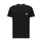 Dolce & Gabbana Black Cotton T-Shirt