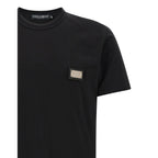 Dolce & Gabbana Black Cotton T-Shirt