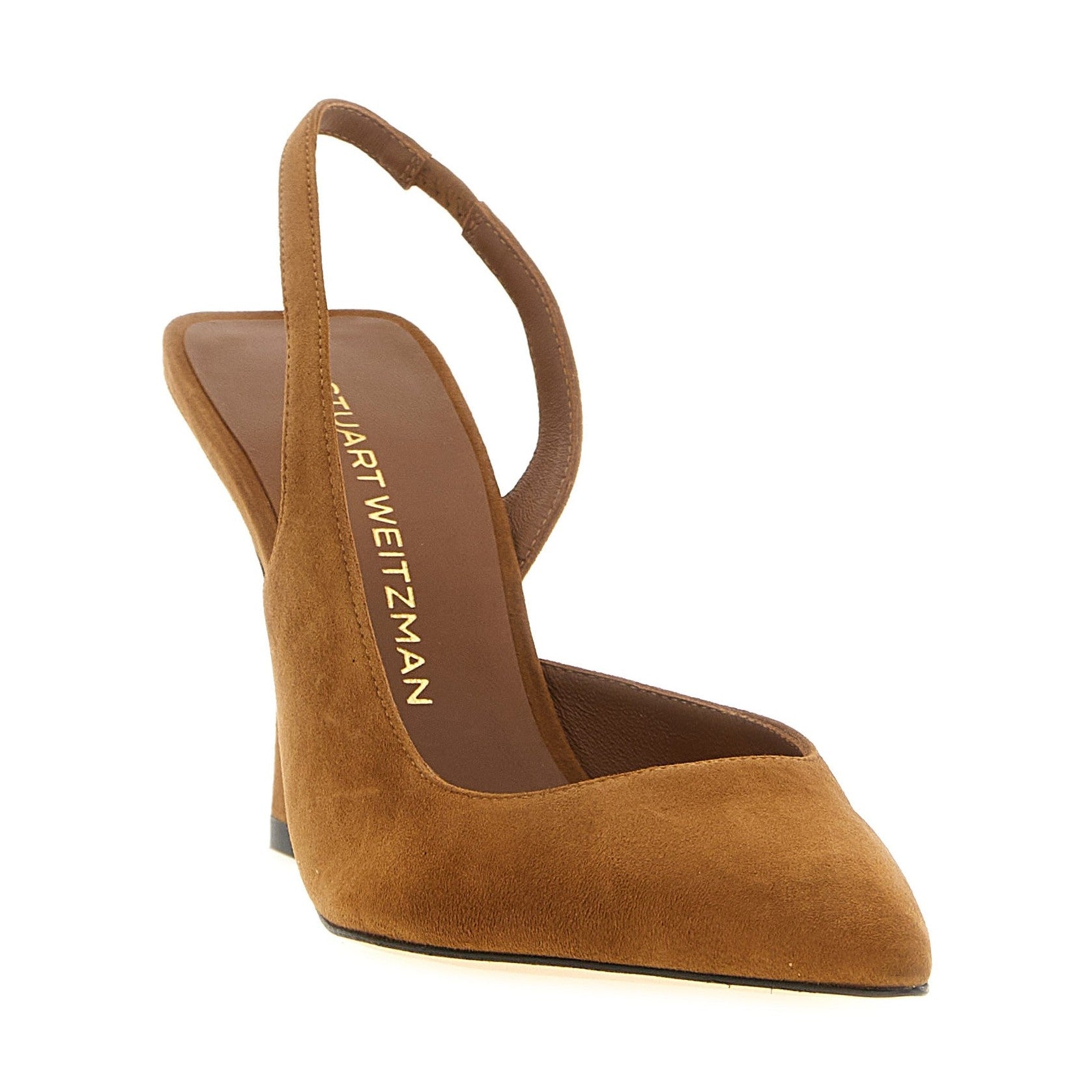 Stuart Weitzman Brown Goatskin High Heel Pumps