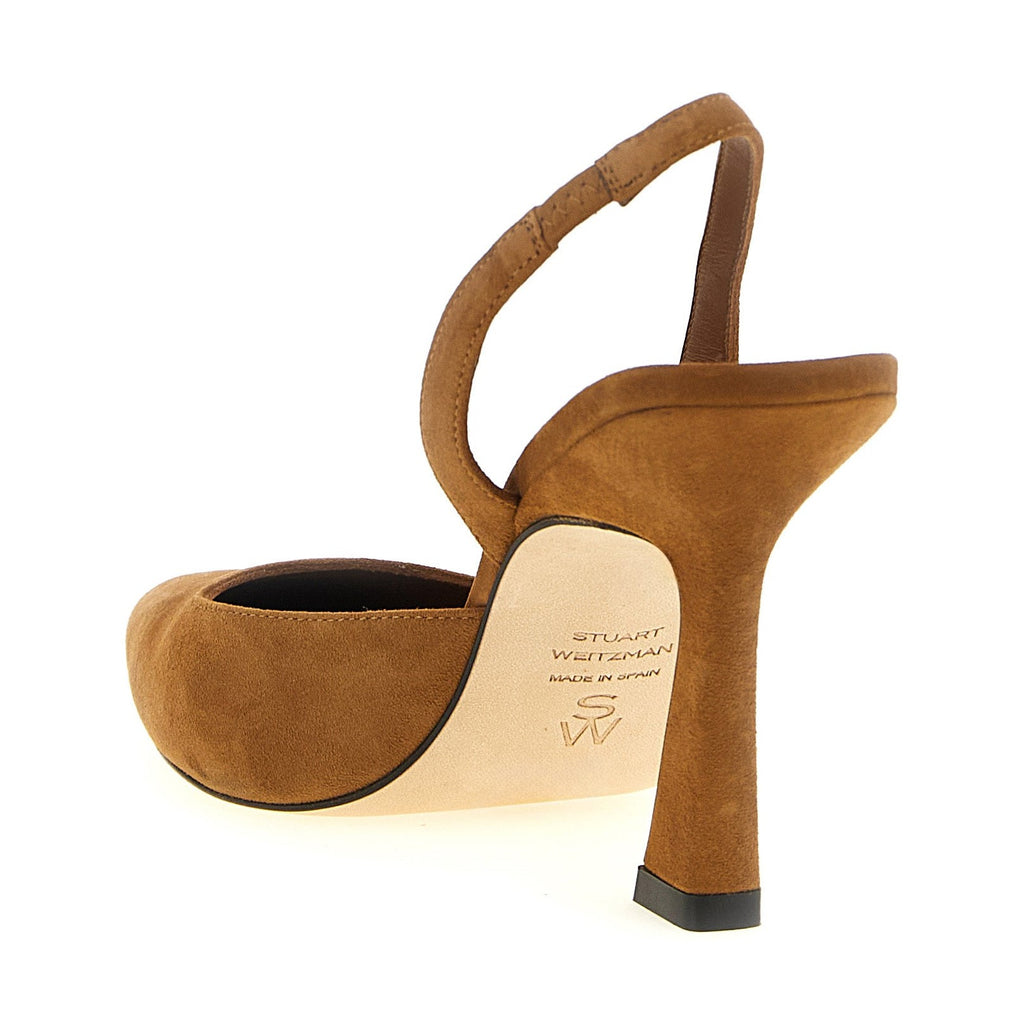 Stuart Weitzman Brown Goatskin High Heel Pumps