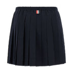 Thom Browne Blue Wool Long Skirt