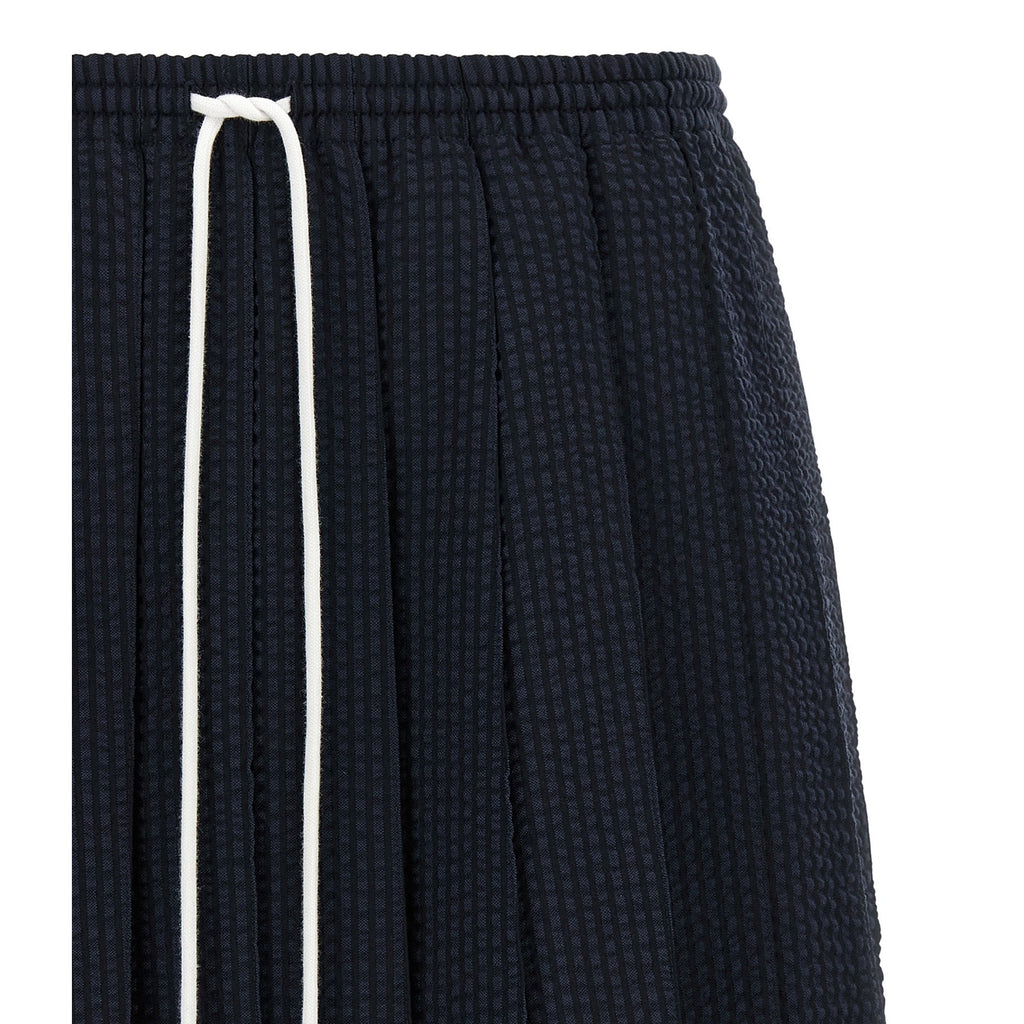 Thom Browne Blue Wool Long Skirt