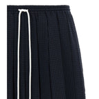 Thom Browne Blue Wool Long Skirt