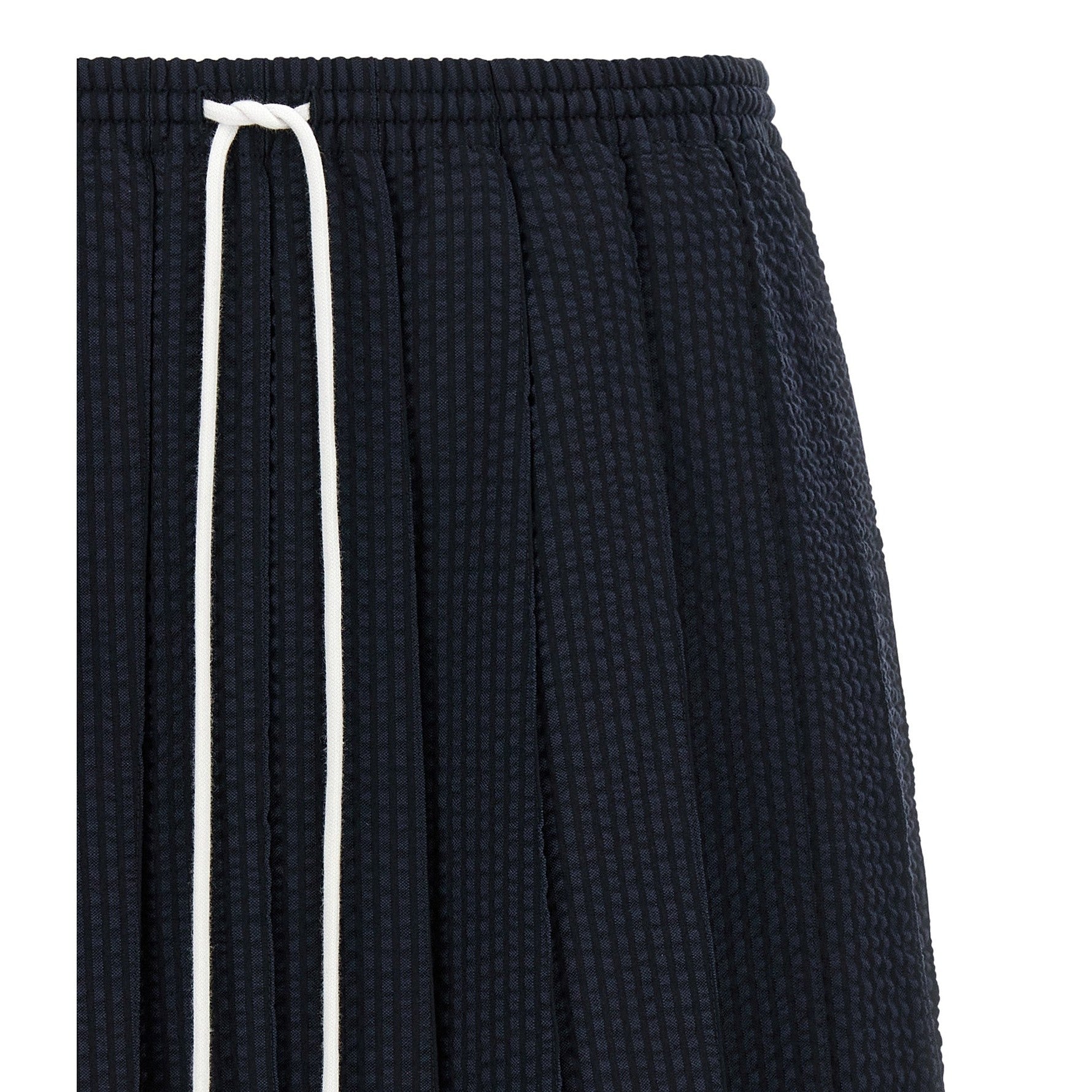 Thom Browne Blue Wool Long Skirt