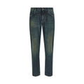 Dolce & Gabbana Blue Cotton Straight-Leg Jeans