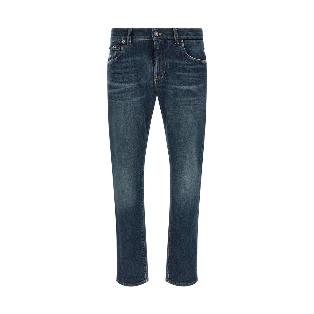 Dolce & Gabbana Blue Cotton Jeans Denim