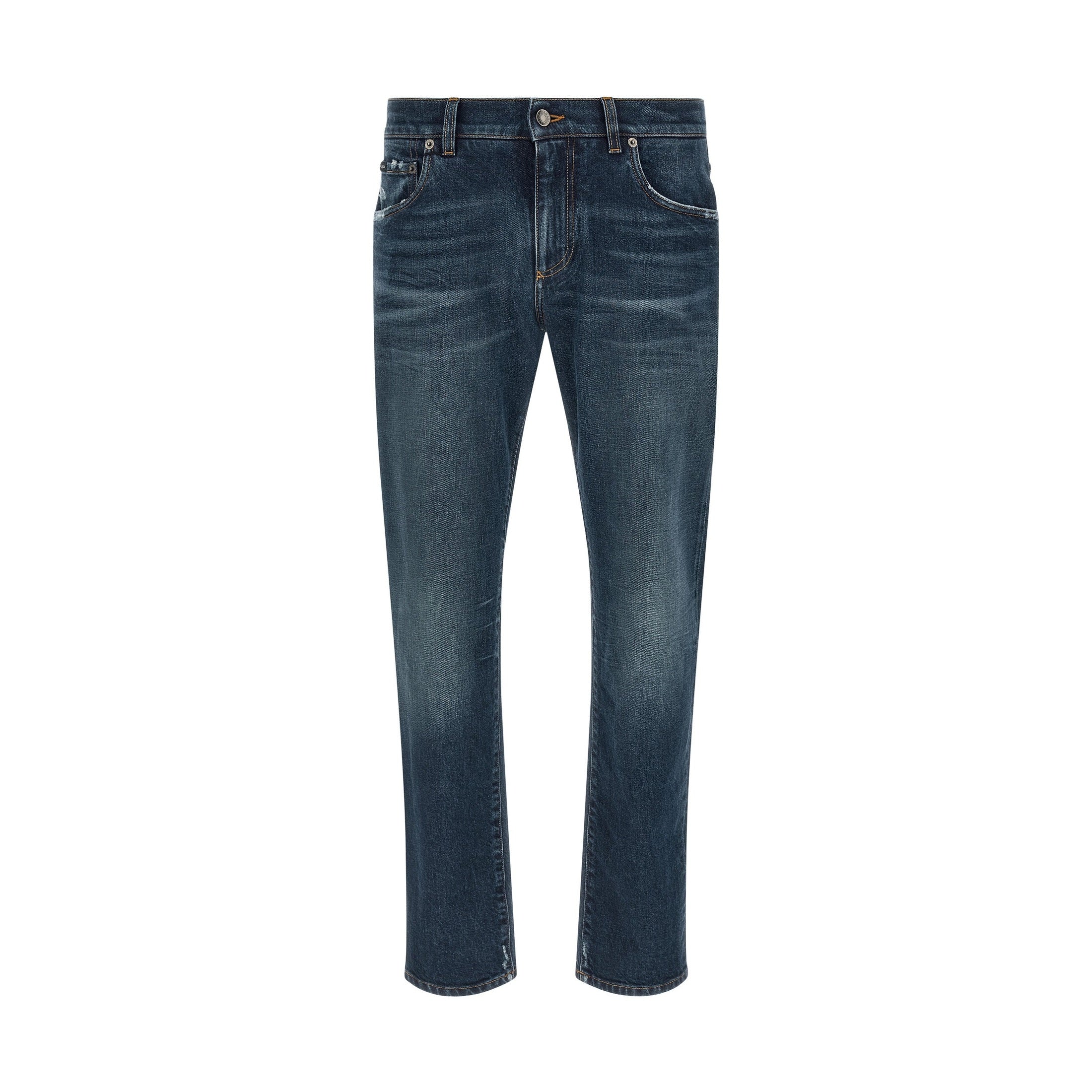 Dolce & Gabbana Blue Cotton Jeans Denim
