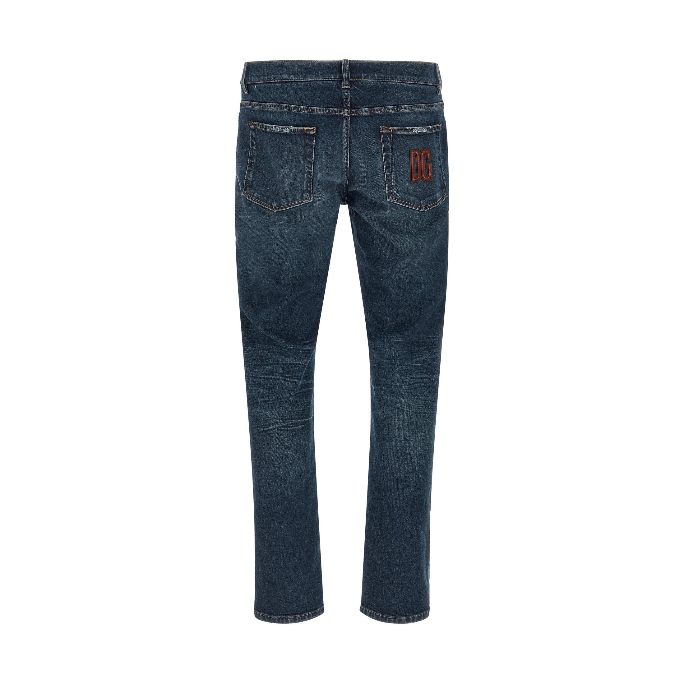 Dolce & Gabbana Blue Cotton Jeans Denim