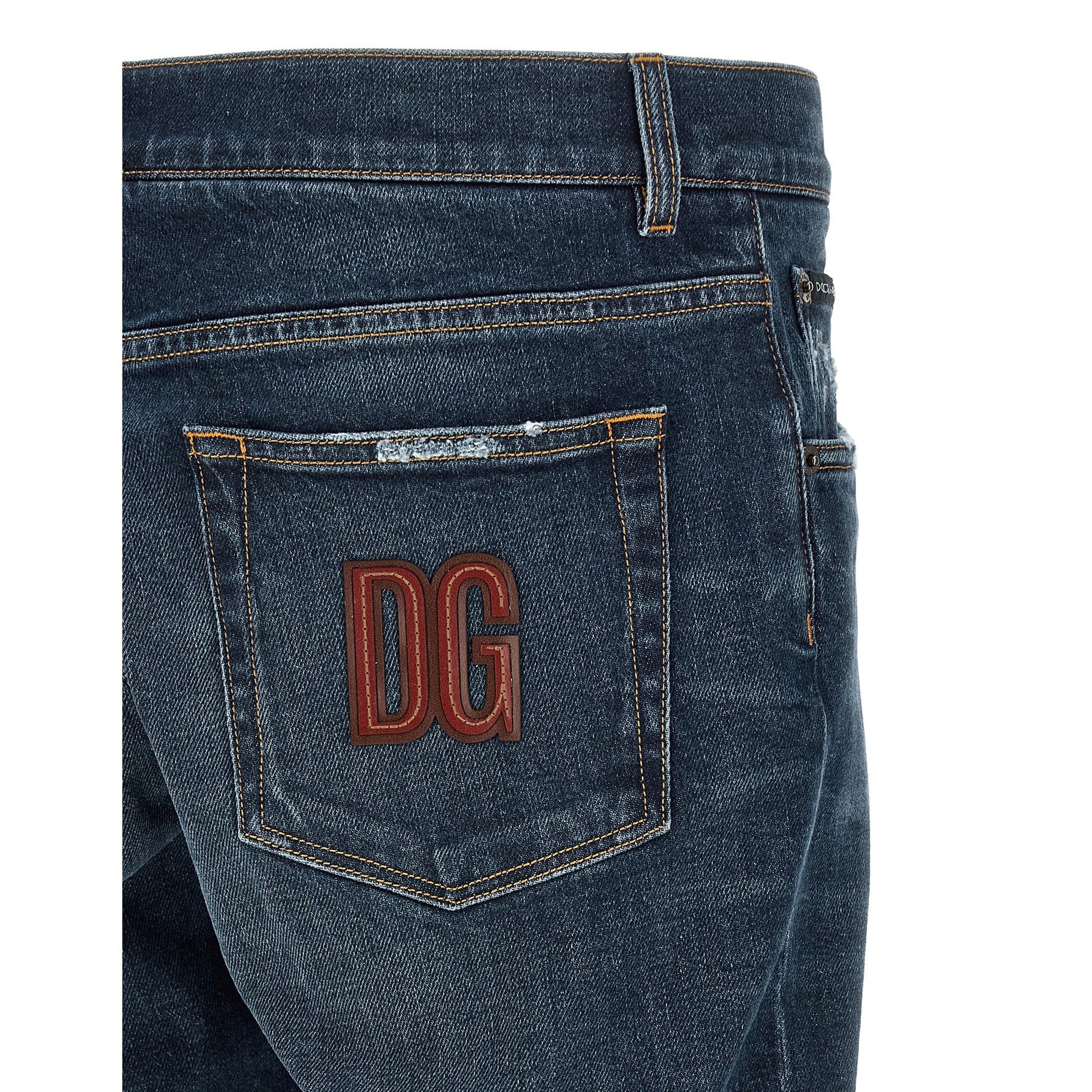 Dolce & Gabbana Blue Cotton Jeans Denim