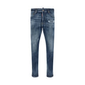 Dsquared² Blue Cotton Slim Fit Jeans