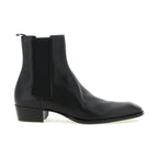 Saint Laurent Black Calfskin Chelsea Boots