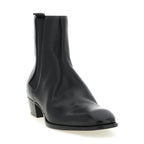 Saint Laurent Black Calfskin Chelsea Boots