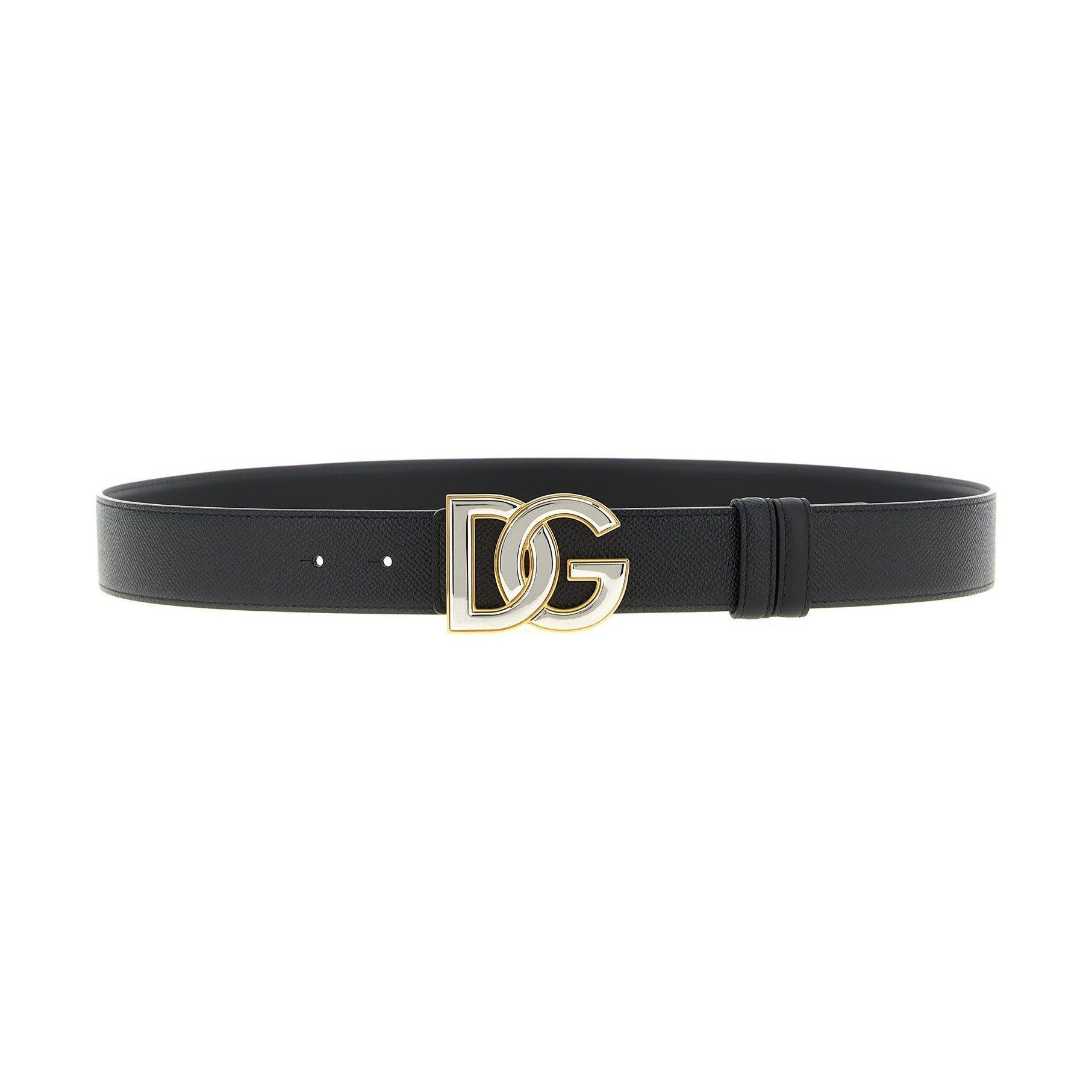 Dolce & Gabbana Black Calfskin Regular Belt