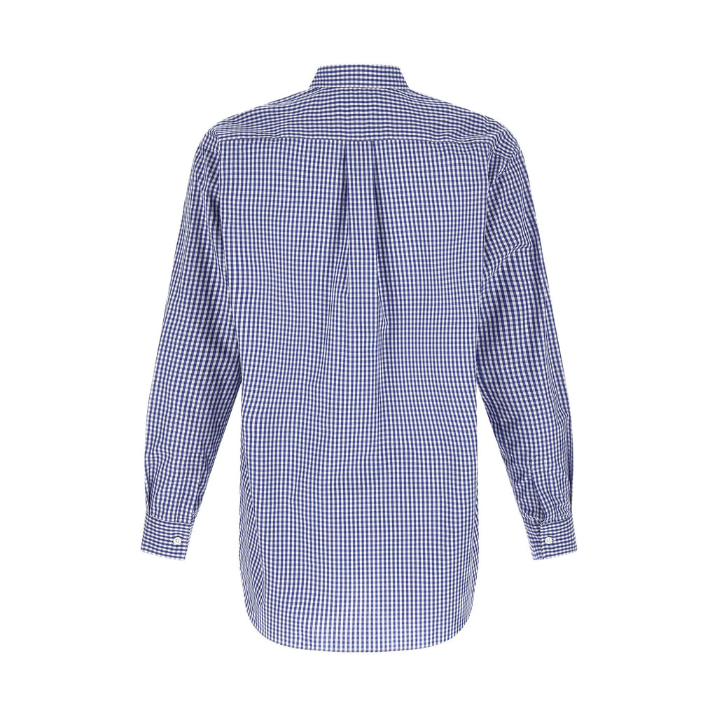 Comme Des Garçons Blue Cotton Blouse