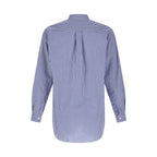 Comme Des Garçons Blue Cotton Blouse