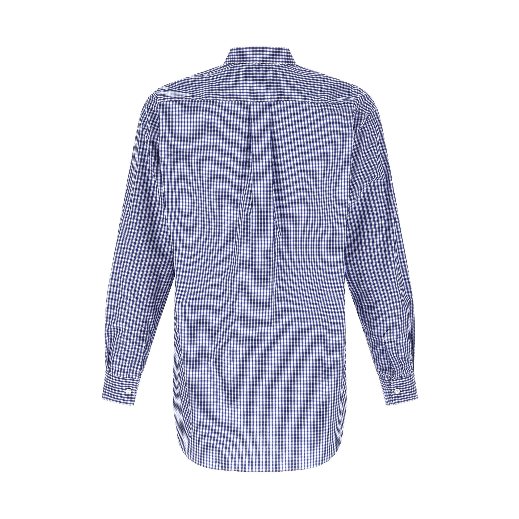 Comme Des Garçons Blue Cotton Blouse