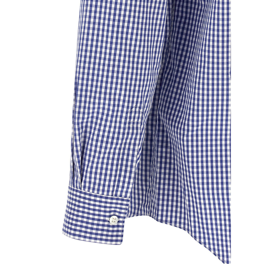 Comme Des Garçons Blue Cotton Blouse