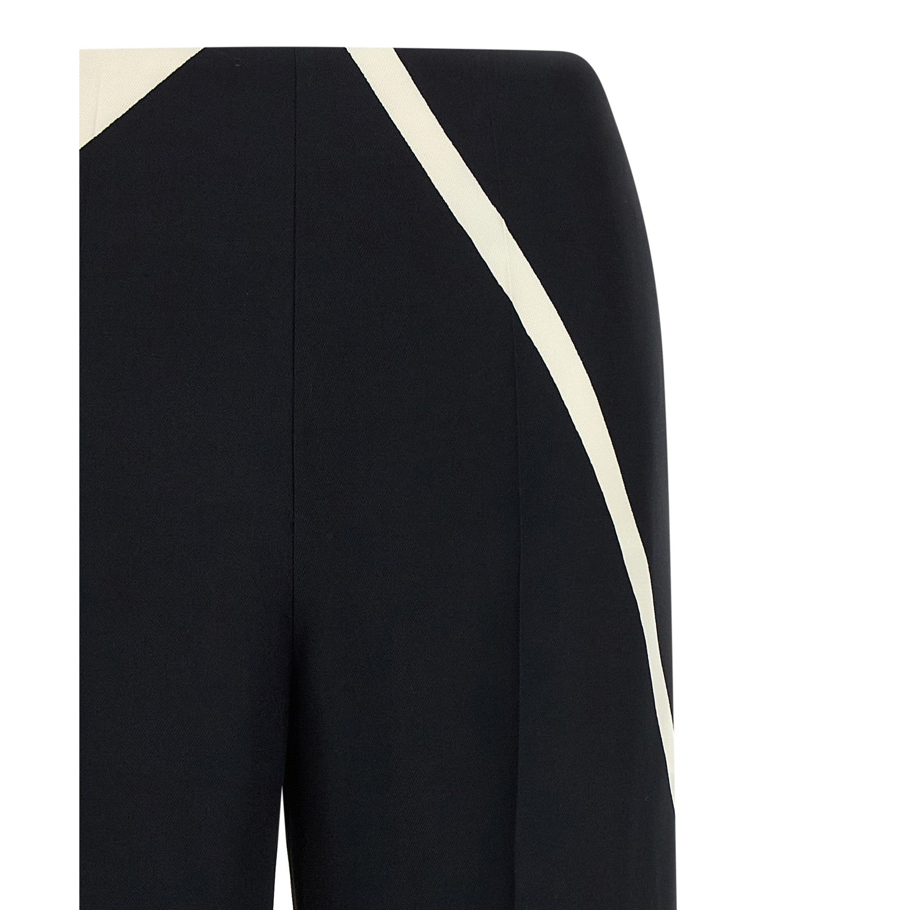 Alberta Ferretti Bicolor Viscose Casual Pants