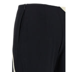 Alberta Ferretti Bicolor Viscose Casual Pants
