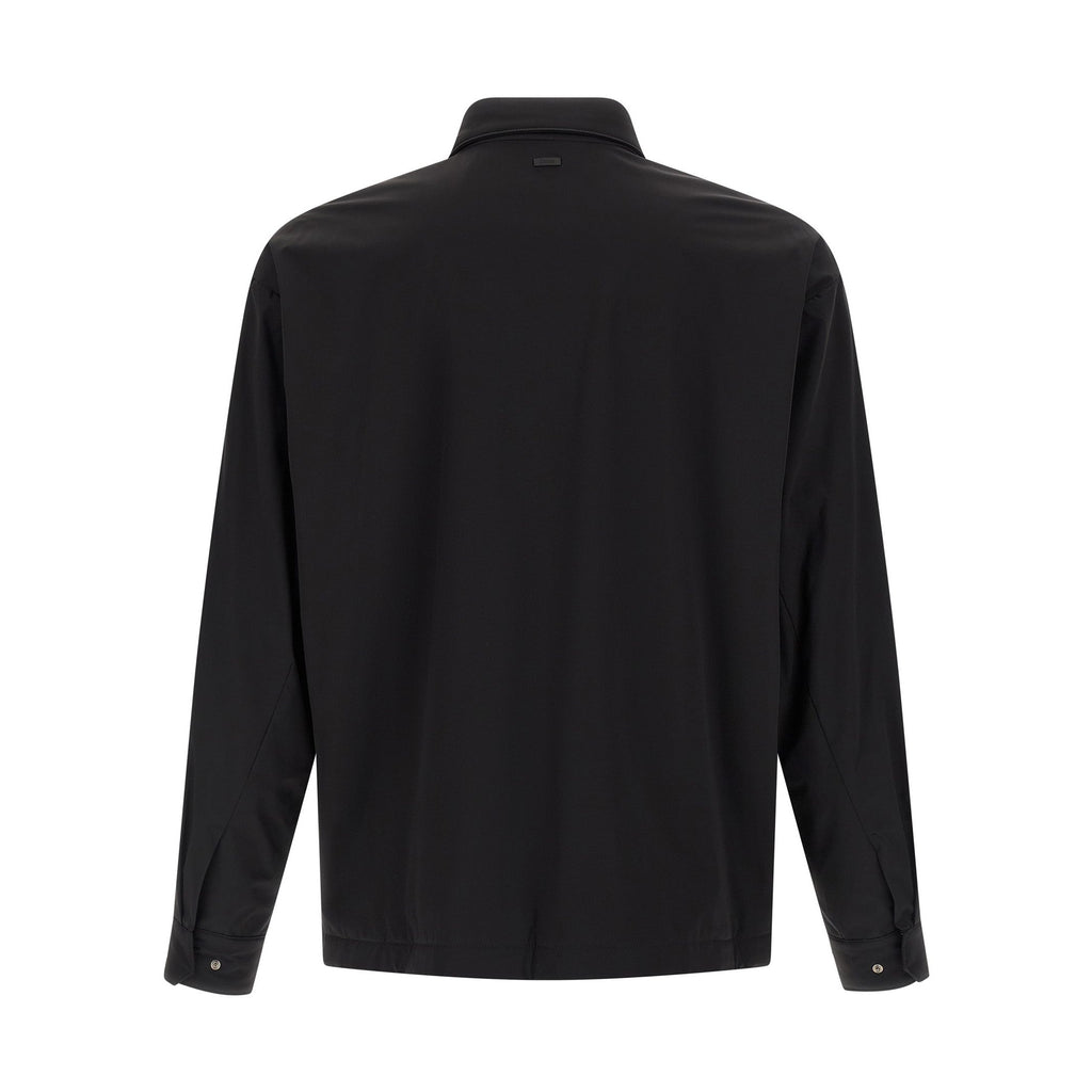 Herno Black Polyamide Shell Jacket