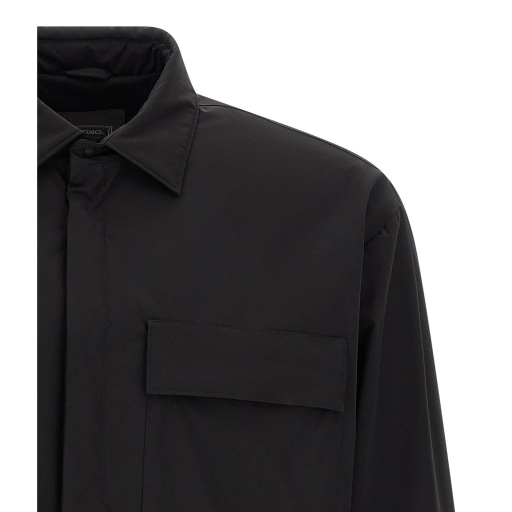 Herno Black Polyamide Shell Jacket
