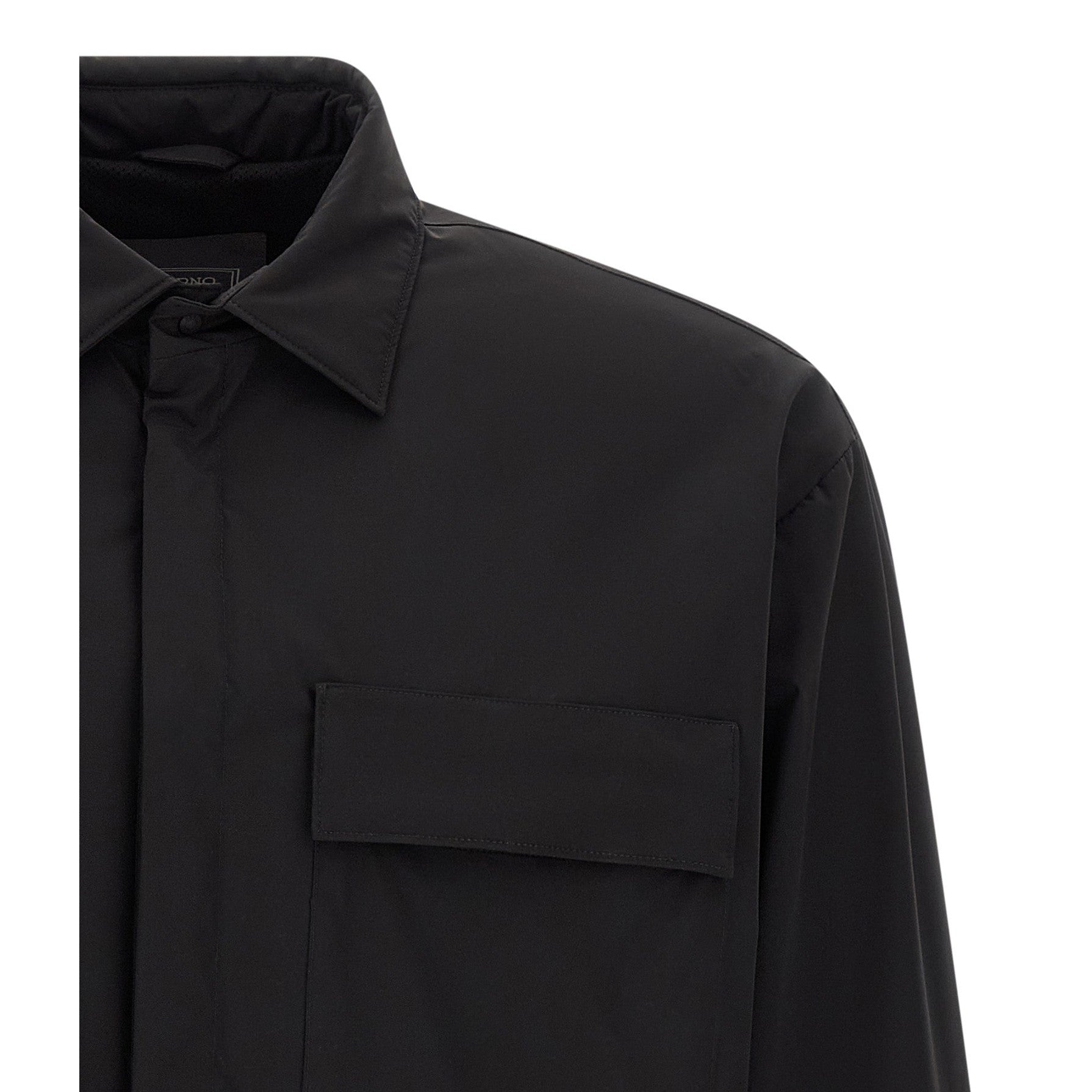 Herno Black Polyamide Shell Jacket