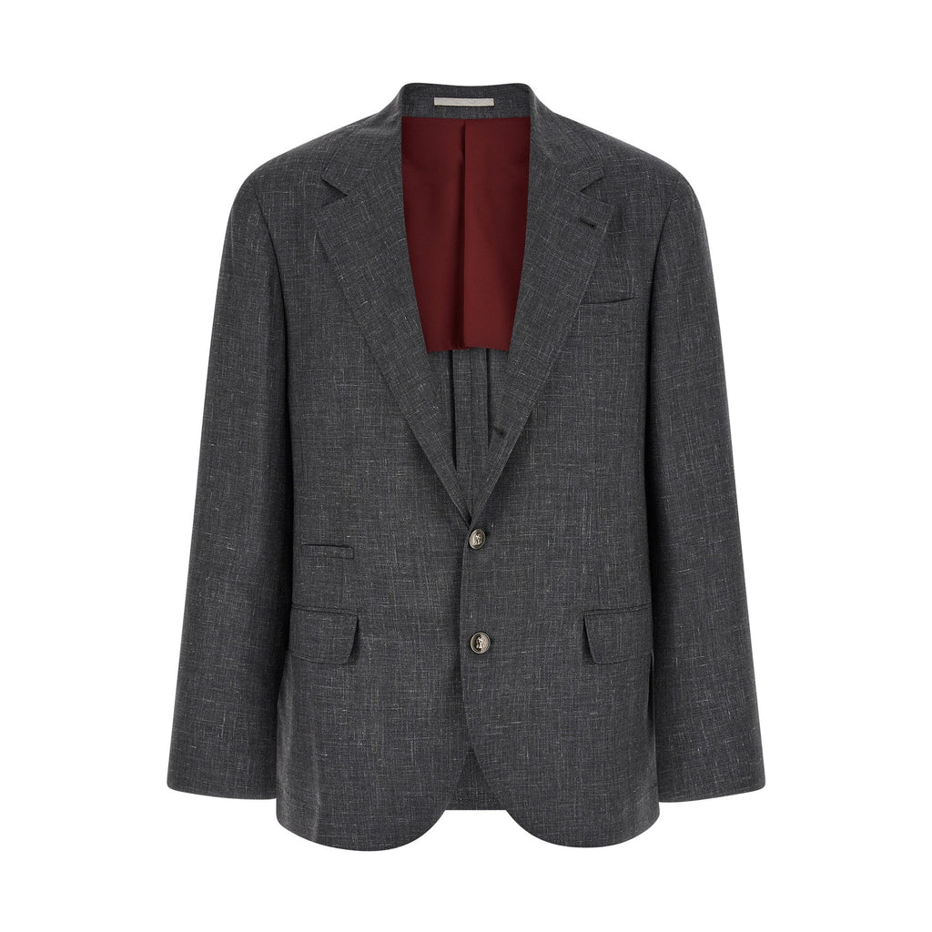 Brunello Cucinelli Gray Wool Blazer