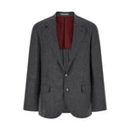 Brunello Cucinelli Gray Wool Blazer