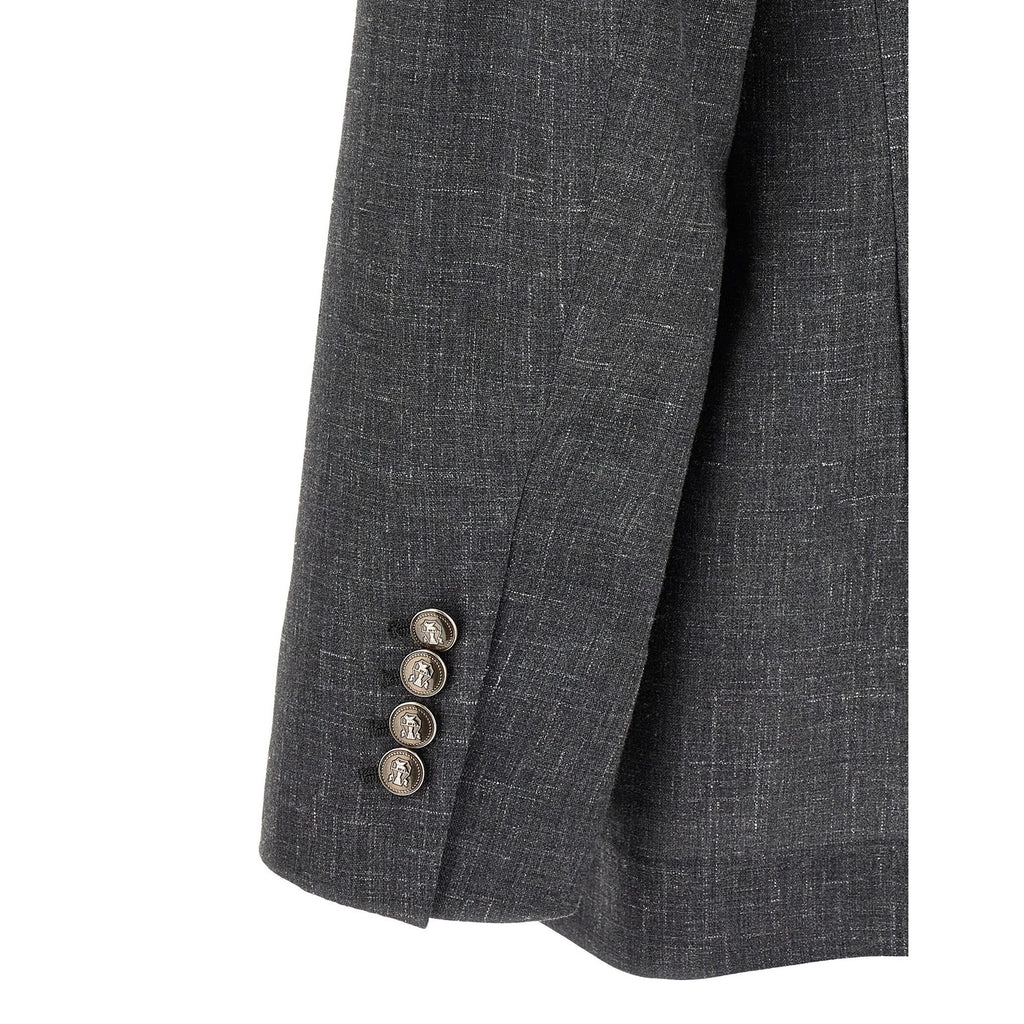 Brunello Cucinelli Gray Wool Blazer
