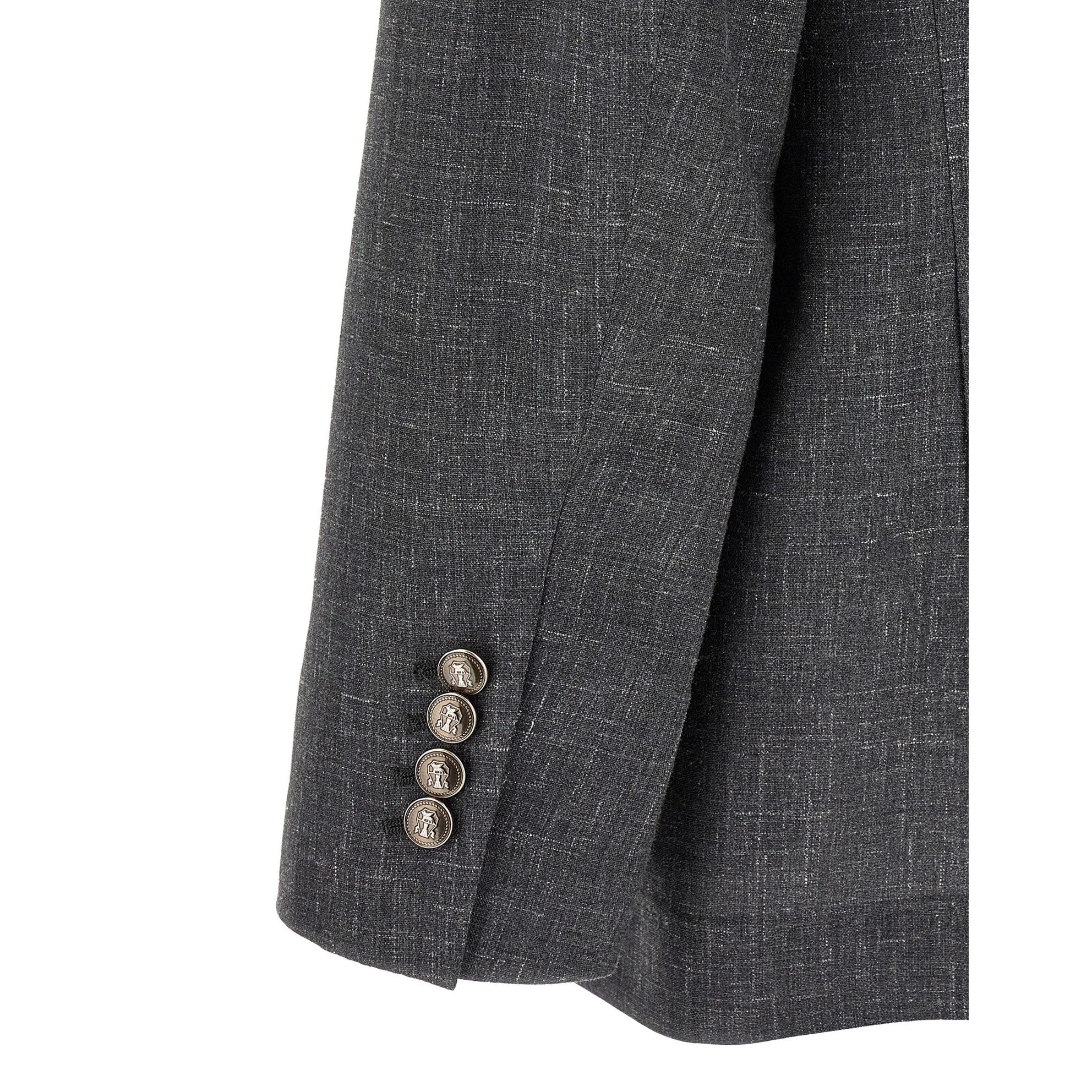 Brunello Cucinelli Gray Wool Blazer