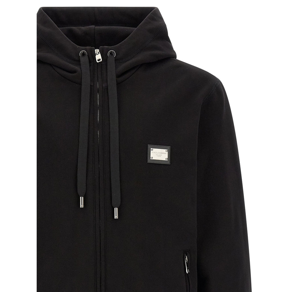 Dolce & Gabbana Black Cotton Sweatshirt