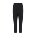Kiton Black Cotton Casual Pants