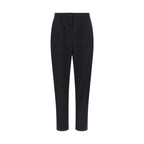 Kiton Black Cotton Casual Pants