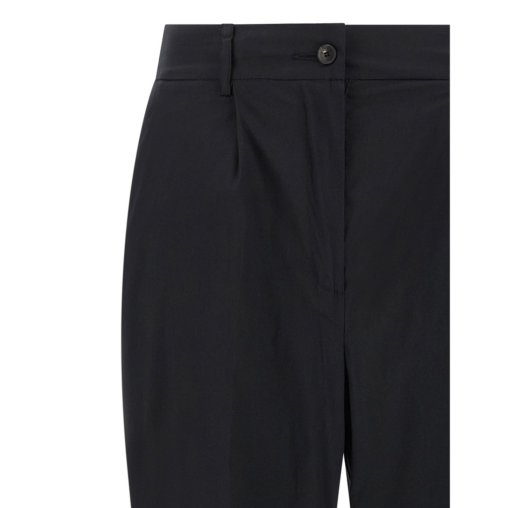 Kiton Black Cotton Casual Pants